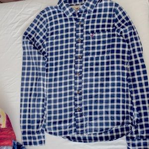 Hollister Blue Flannel